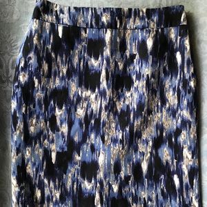 Ann Taylor Petite Cotton Printed Pencil Skirt